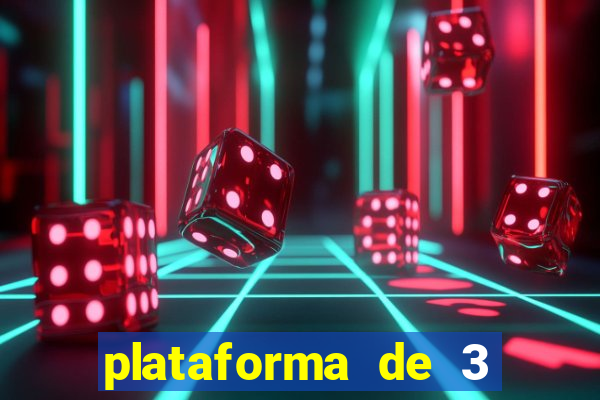 plataforma de 3 reais jogo